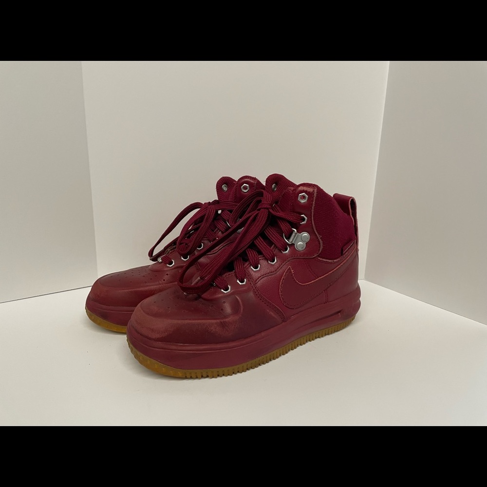 Nike Lunar Air Force 1 Sneaker Boot Shoes GS 706803-600 Unisex Size 3.5Y
